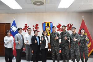 陳月端校長率隊拜會海軍陸戰隊陸戰九九旅 拓展軍職專班